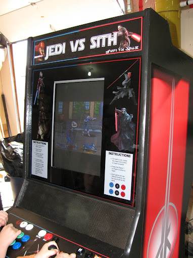 Star Wars cabinet, did this one for a friend. He paid me with Crown Royal :D